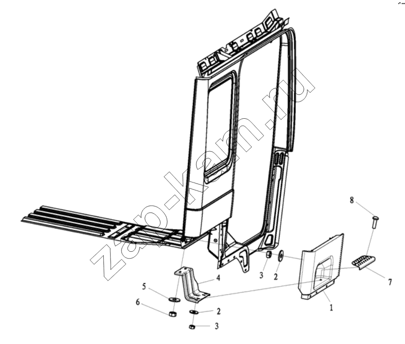 Схема/чертеж: DECORATIVE ASSEMBLY / Shaanxi Shacman SX3316DR366 (F2000)
