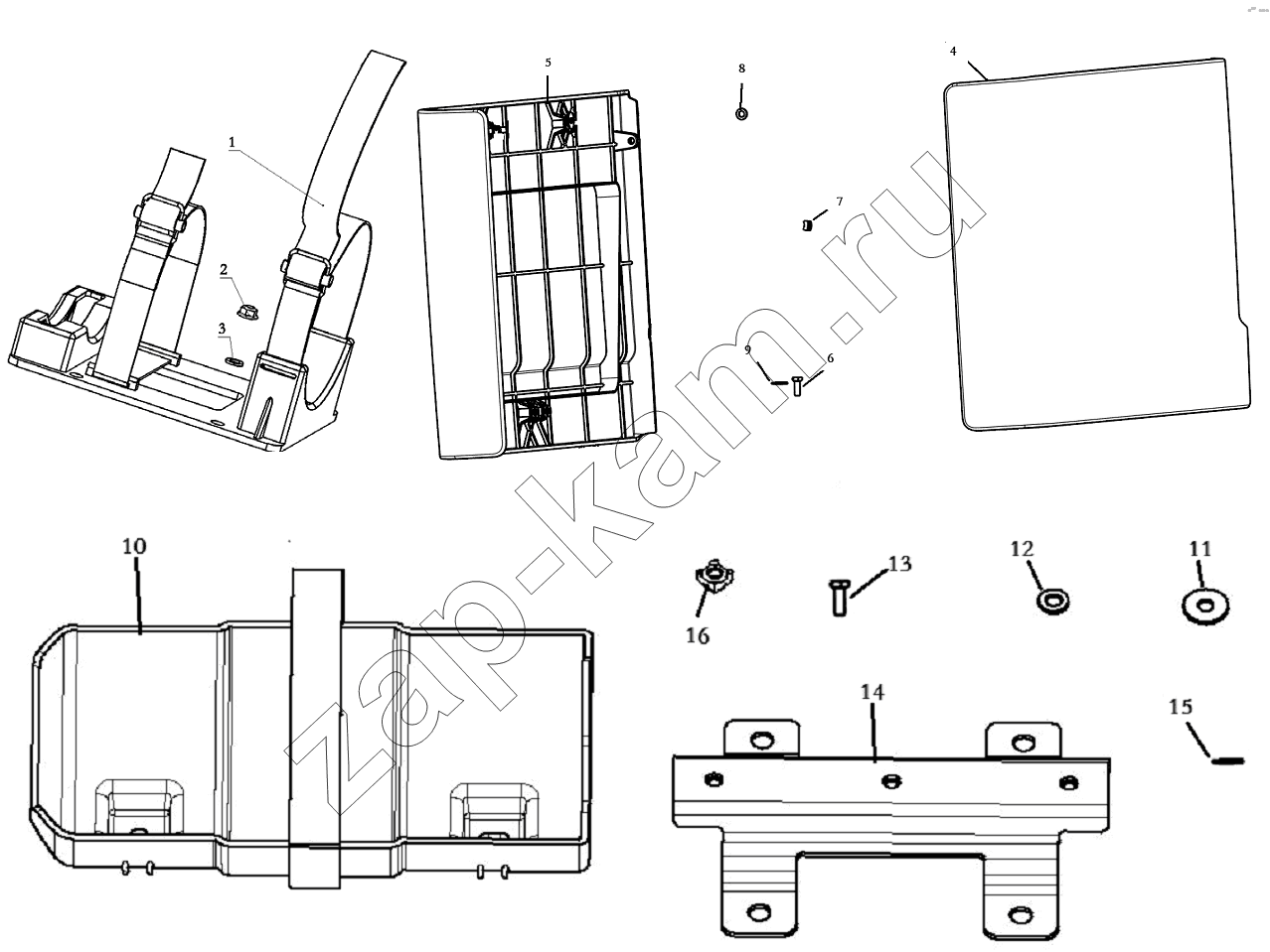 Схема/чертеж: TOOL BOX / Shaanxi Shacman SX3316DR366 (F2000)