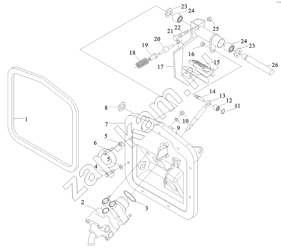 Схема/чертеж: SERVE BRAKE CONTROL DEVICE / Shaanxi Shacman SX3316DR366 (F2000)
