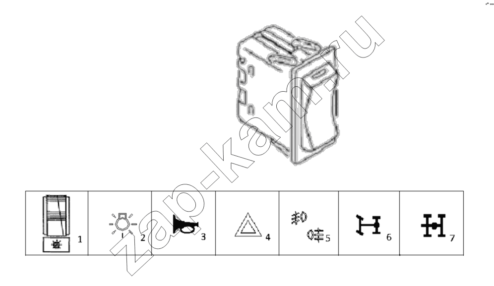 Схема/чертеж: SWITCH / Shaanxi Shacman SX3316DR366 (F2000)