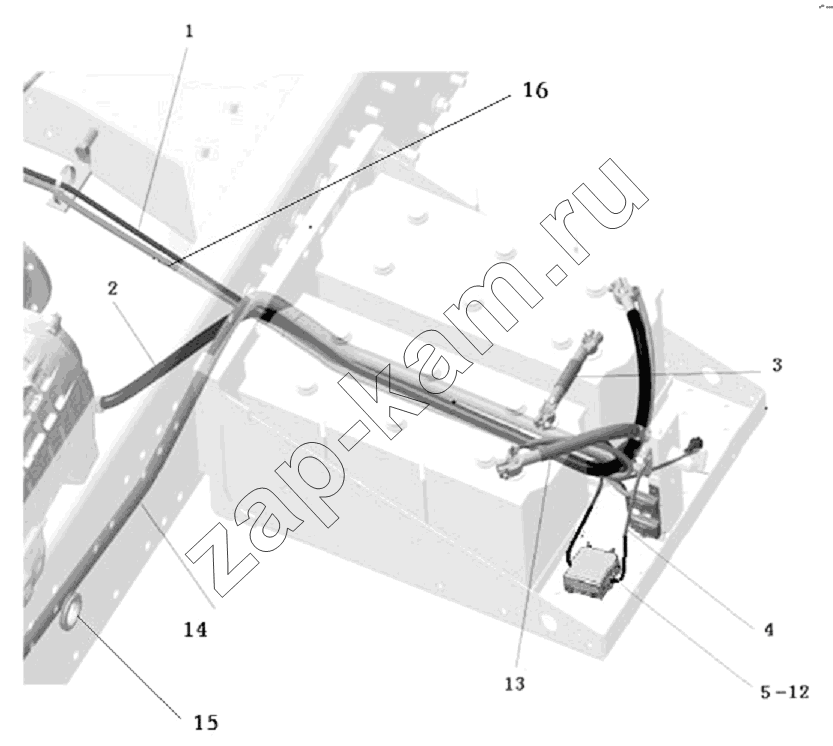 Схема/чертеж: TRANSMISSION HARNESS / Shaanxi Shacman SX3316DT366