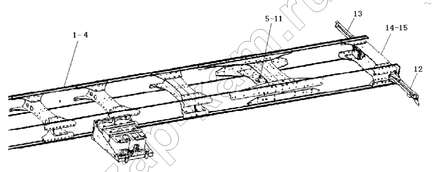 Схема/чертеж: FRAME HARNESS / Shaanxi Shacman SX3316DT366