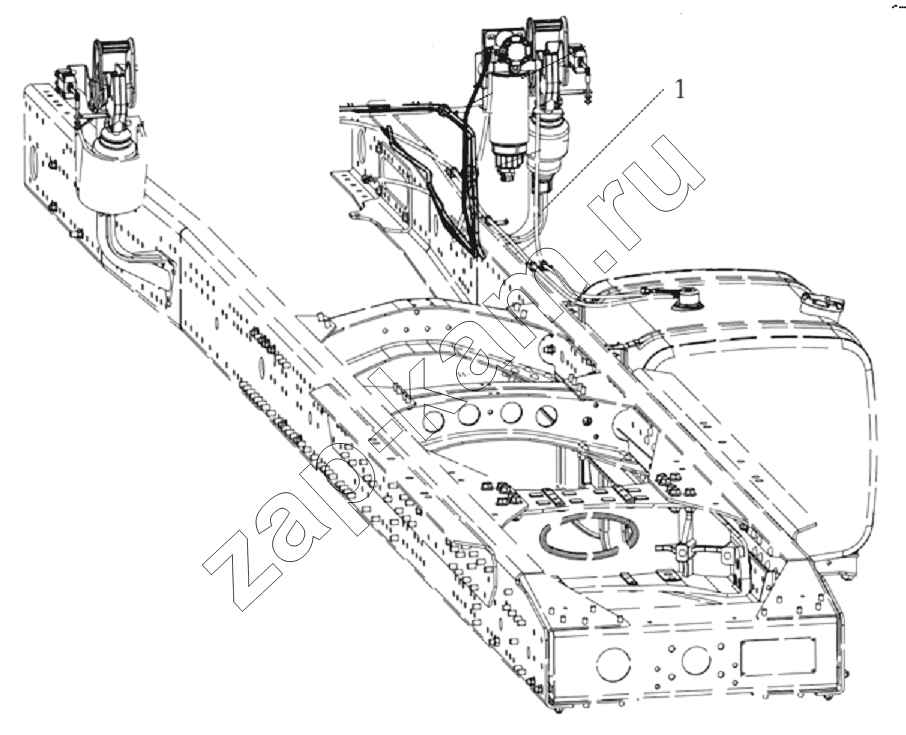 Схема/чертеж: CHASSIS/COLD AREA / Shaanxi Shacman SX3316DT366