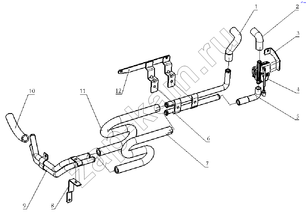 Схема/чертеж: HEATER DEVICE (WITH AIR CONDITION) / Shaanxi Shacman SX3316DT366