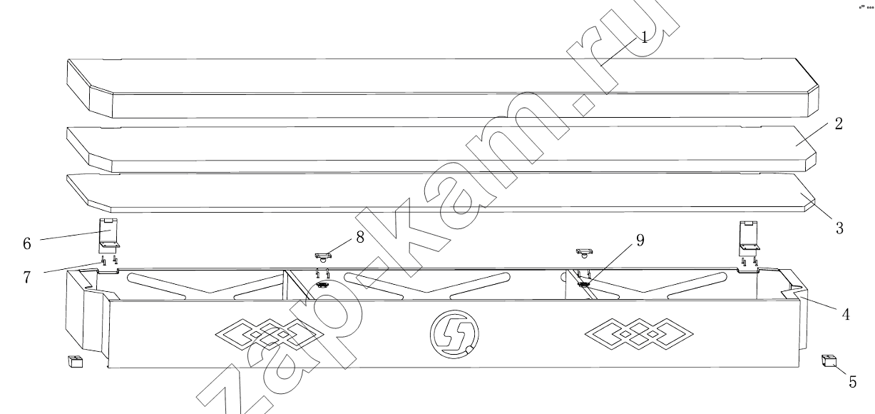 Схема/чертеж: LOWER BERTH / Shaanxi Shacman SX3316DT366