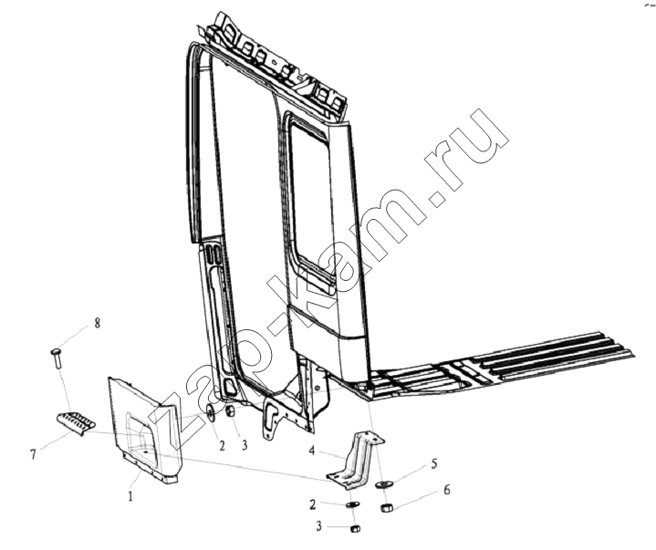 Схема/чертеж: DECORATIVE ASSEMBLY / Shaanxi Shacman SX3316DT366