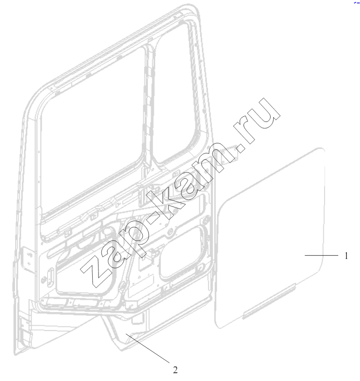 Схема/чертеж: DOOR AND DOOR GLASS / Shaanxi Shacman SX3316DT366