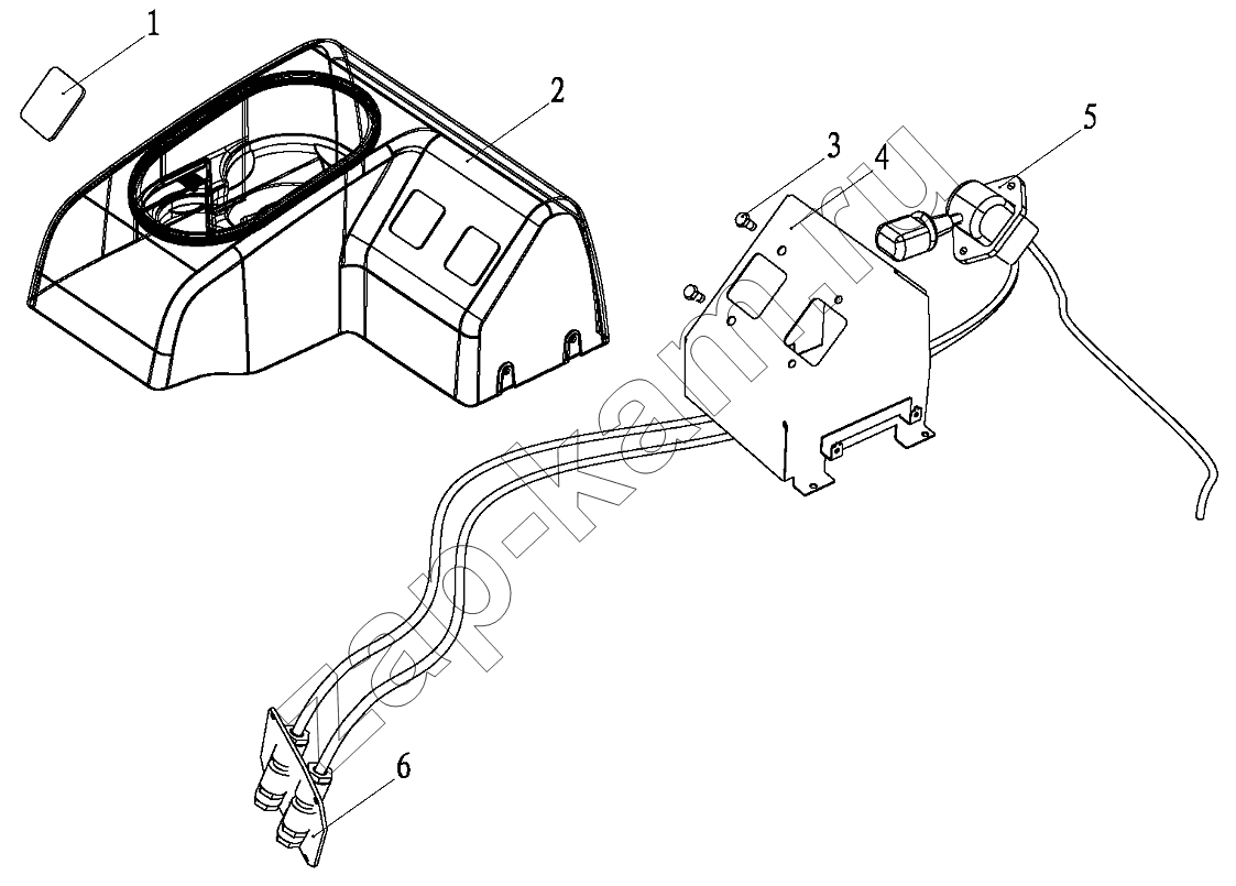 Схема/чертеж: PARKING BRAKE CONTROL DEVICE / Shaanxi Shacman SX3316DT366