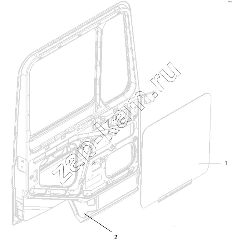 Схема/чертеж: DOOR AND DOOR GLASS / Shaanxi Shacman SX3316DT426C