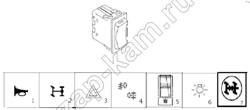 Схема/чертеж: SWITCH / Shaanxi Shacman SX3316DT426C