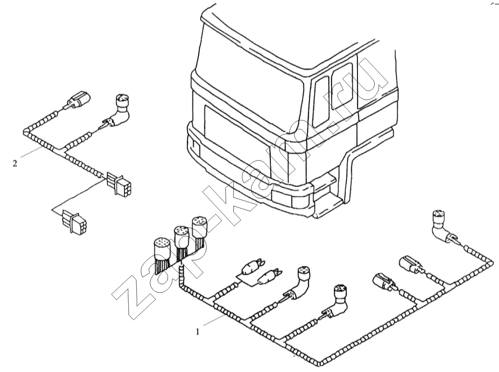 Схема/чертеж: LOOMS ON CAB OUTER / Shaanxi Shacman SX3316DT426C