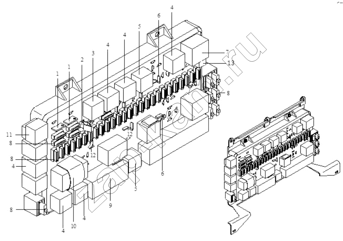 Схема/чертеж: ELECTRIC PANEL I / Shaanxi Shacman SX3316DT426C