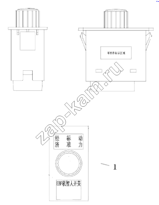 Схема/чертеж: EBP SWITCH / Shaanxi Shacman SX3316DT426C