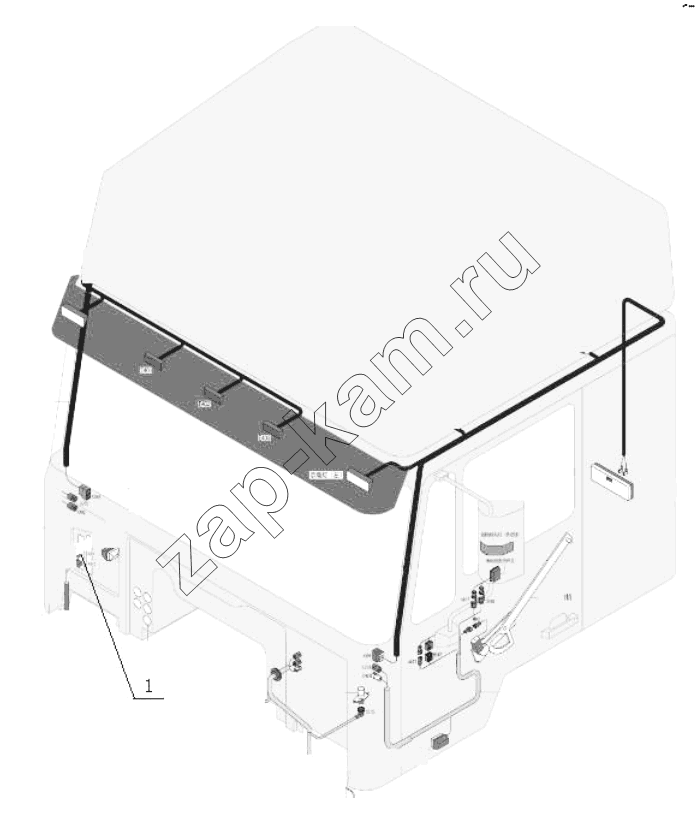 Схема/чертеж: OTHER CABIN WIRING / Shaanxi Shacman SX3316DT426C