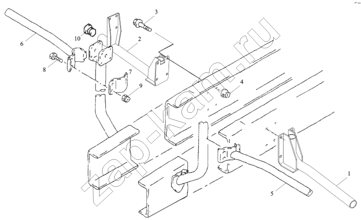 Схема/чертеж: LEFT/RIGHT FENDER BRACKET / Shaanxi Shacman SX3316DT426C
