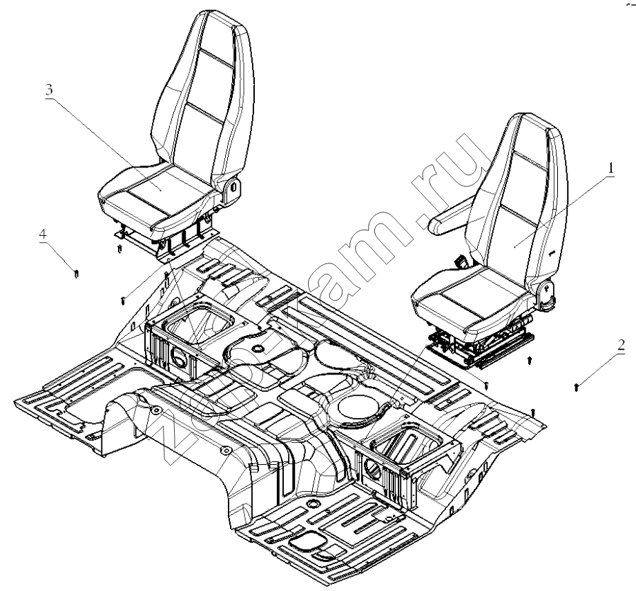 Схема/чертеж: SEAT / Shaanxi Shacman SX3316DT426C