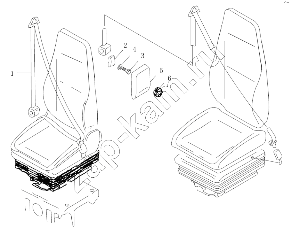 Схема/чертеж: SAFETY BELT / Shaanxi Shacman SX3316DT426C