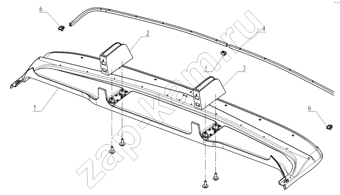 Схема/чертеж: LUGGAGE RACK / Shaanxi Shacman SX3316DT426C