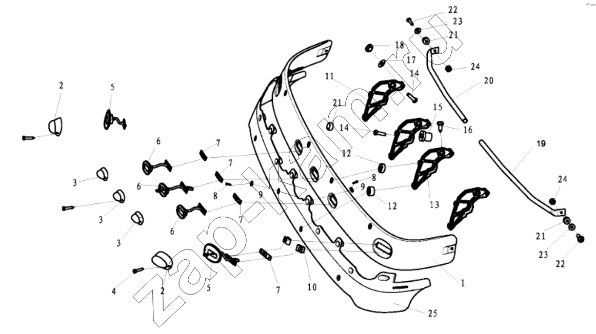 Схема/чертеж: SUN VISOR / Shaanxi Shacman SX3316DT426C