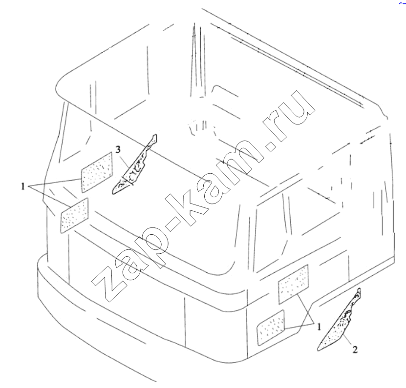 Схема/чертеж: SOUND PROOFING / Shaanxi Shacman SX3316DT426C