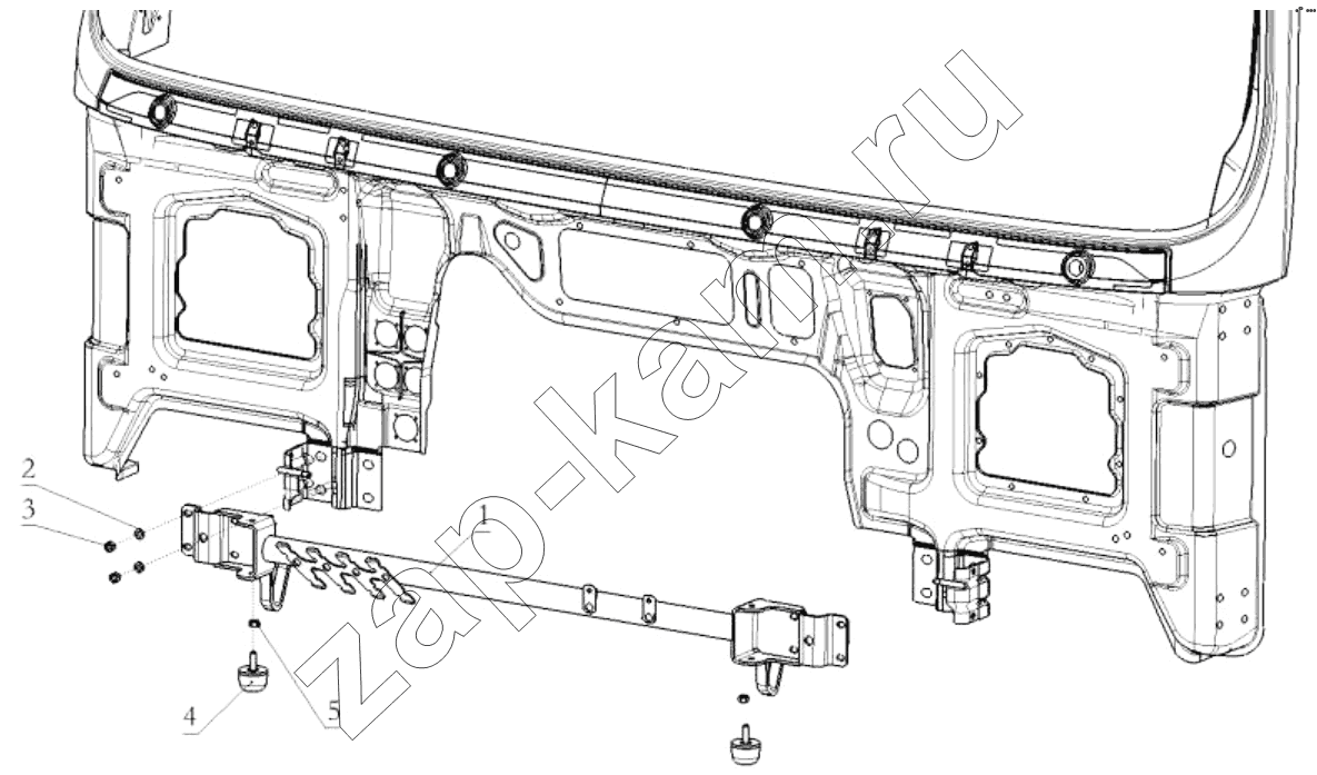 Схема/чертеж: DECORATIVE ASSEMBLY / Shaanxi Shacman SX3316DT426C