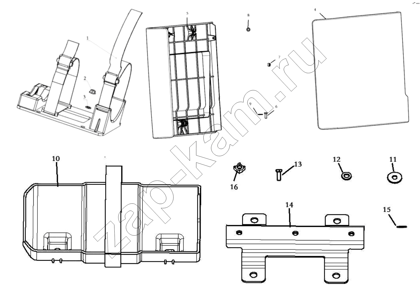 Схема/чертеж: TOOL BOX / Shaanxi Shacman SX3316DT426C
