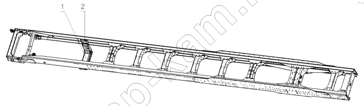Схема/чертеж: FRAM ASSISTANT CROSS MEMBER / Shaanxi Shacman SX3316DT426C