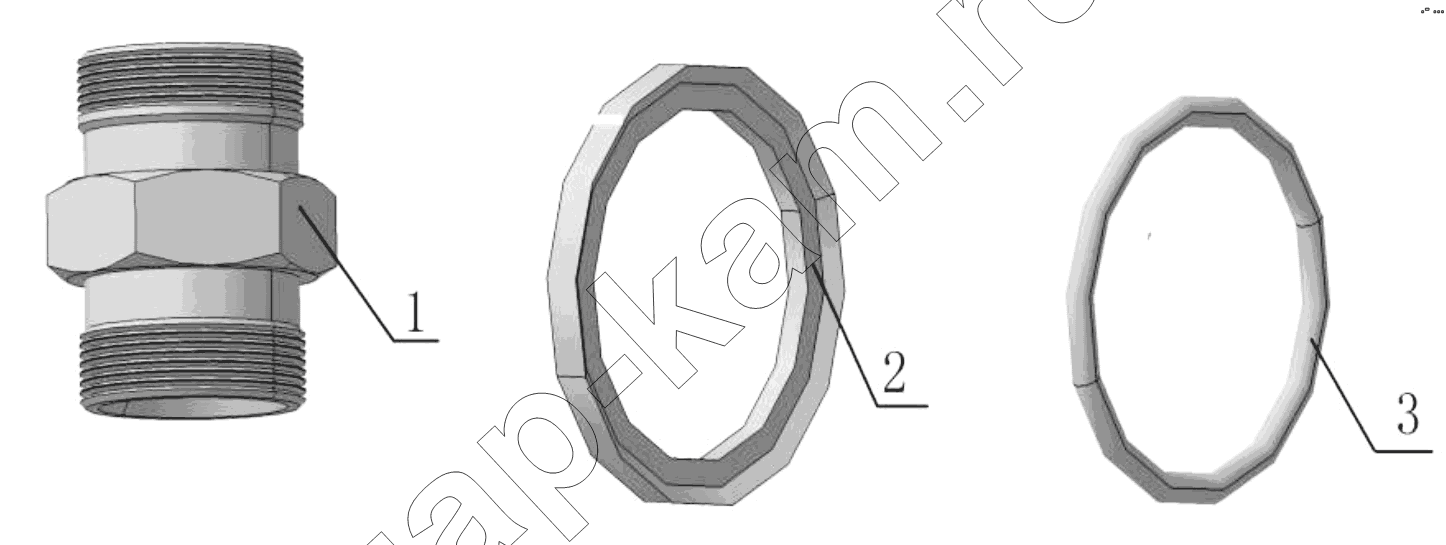 Схема/чертеж: CONNECTING PARTS, LINE & NIPPLE JOINT / Shaanxi Shacman SX3316DT426C