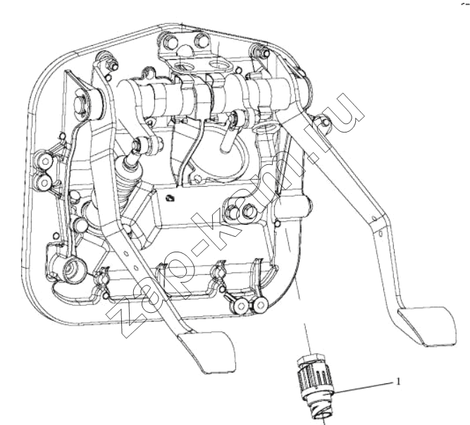 Схема/чертеж: Переключатель тормоза;BRAKE SWITCH / Shaanxi Shacman SX3316DV386
