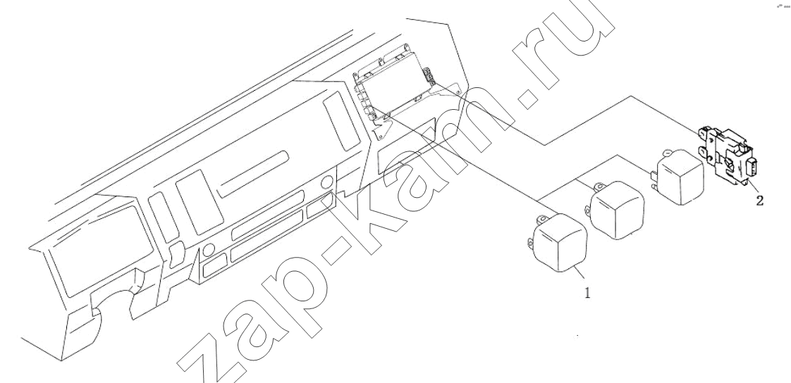 Схема/чертеж: Реле, предохранитель;RELAY, FUSE / Shaanxi Shacman SX3316DV386