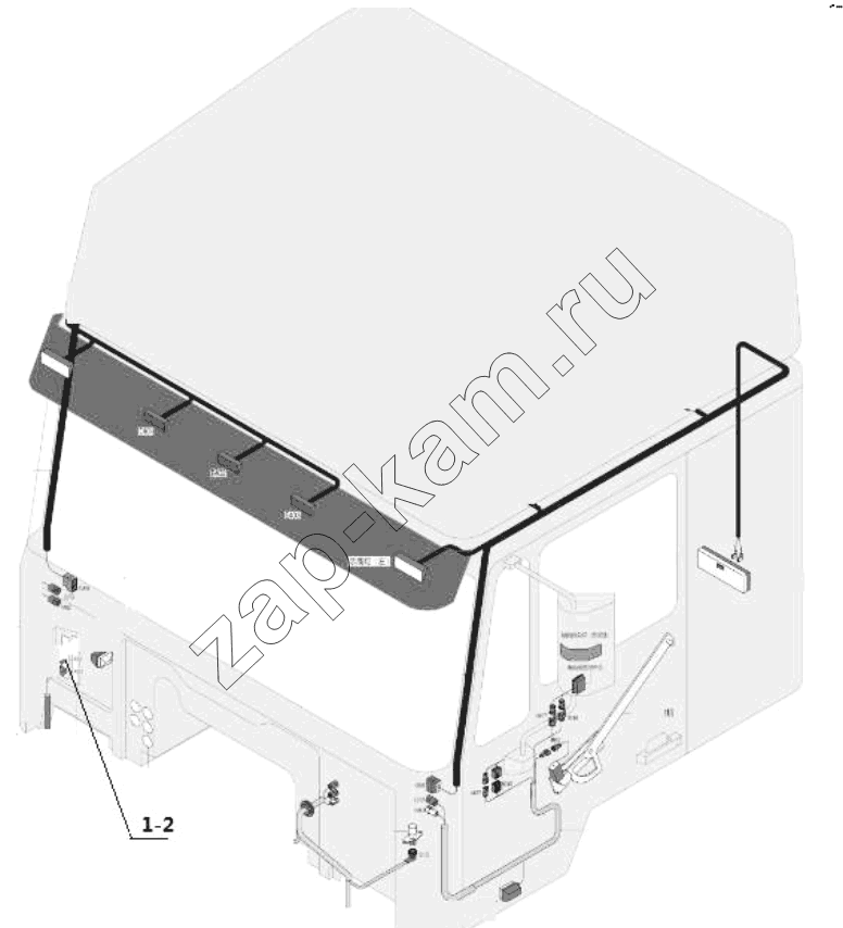 Схема/чертеж: Проводка;WIRING / Shaanxi Shacman SX3316DV386