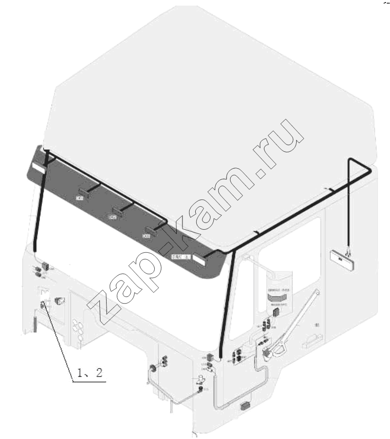 Схема/чертеж: Проводка;WIRING / Shaanxi Shacman SX3316DV386