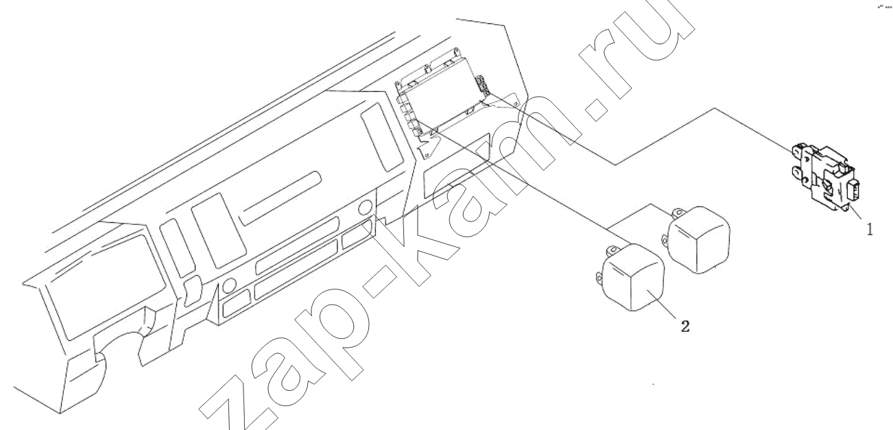 Схема/чертеж: Реле, предохранитель;RELAY, FUSE / Shaanxi Shacman SX3316DV386