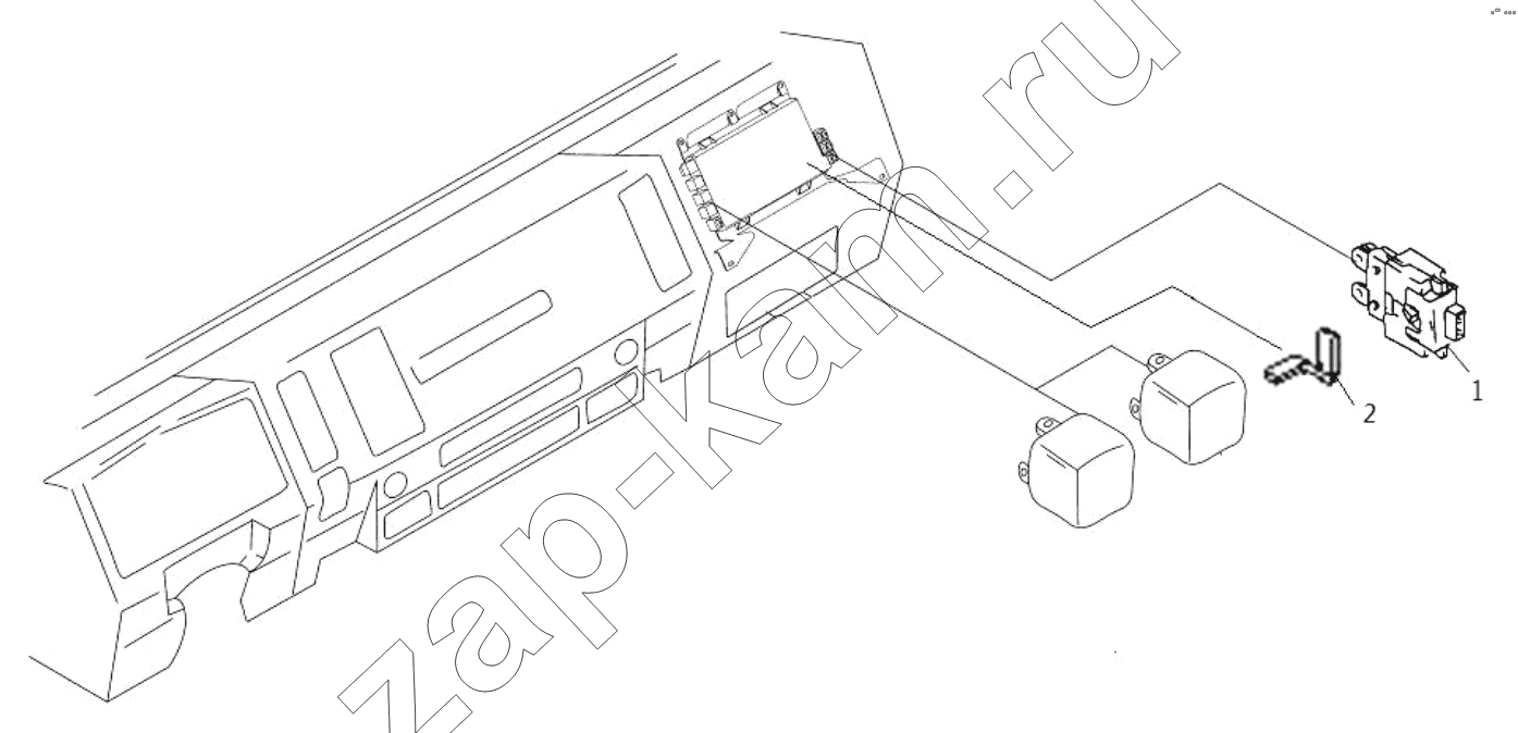 Схема/чертеж: Реле, предохранитель;RELAY, FUSE / Shaanxi Shacman SX3316DV386