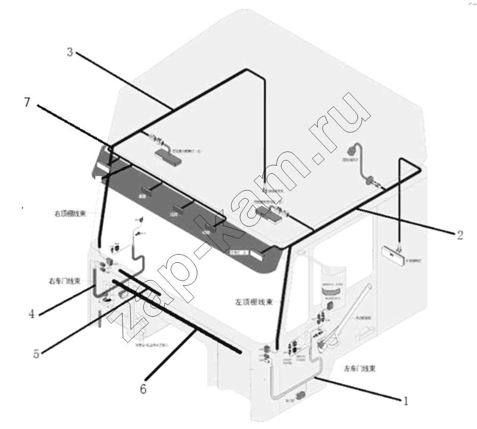 Схема/чертеж: Проводка;WIRING / Shaanxi Shacman SX3316DV386