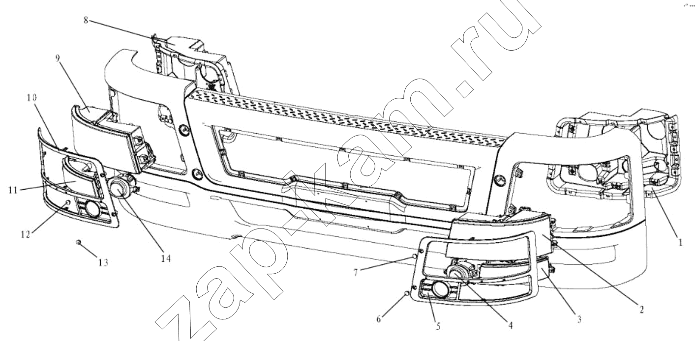 Схема/чертеж: Фары;HEADLAMPS / Shaanxi Shacman SX3316DV386