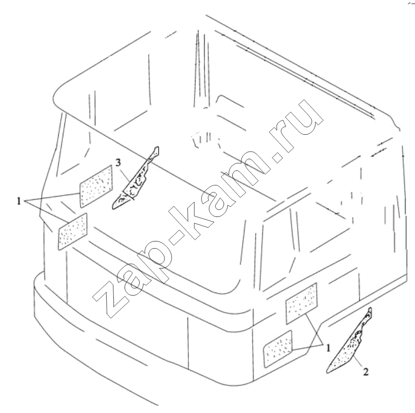 Схема/чертеж: Звукоизоляция;SOUND PROOFING / Shaanxi Shacman SX3316DV386