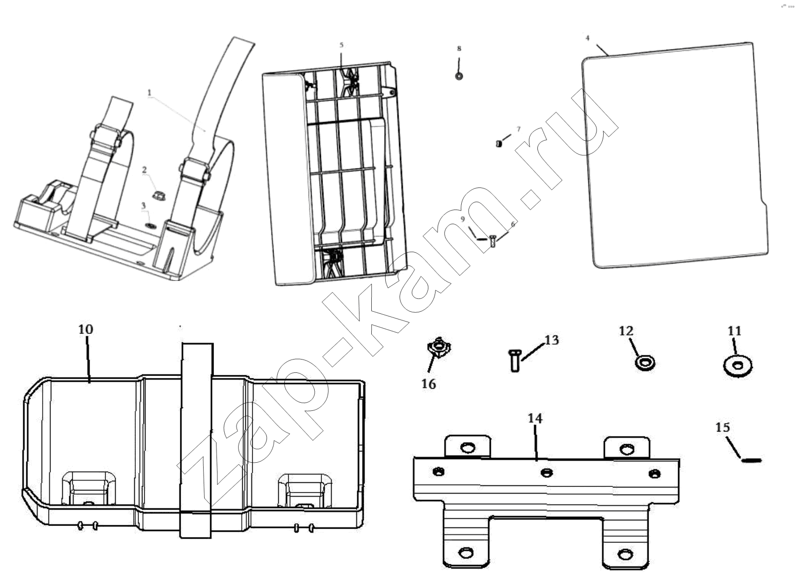 Схема/чертеж: Ящик для инструментов;TOOL BOX / Shaanxi Shacman SX3316DV386