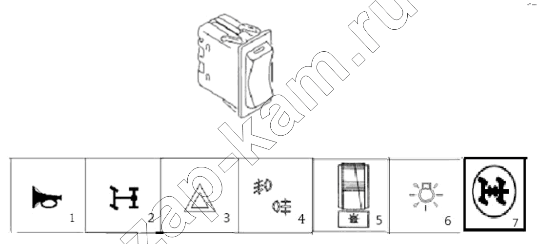 Схема/чертеж: Переключатель;SWITCH / Shaanxi Shacman SX3316DV386