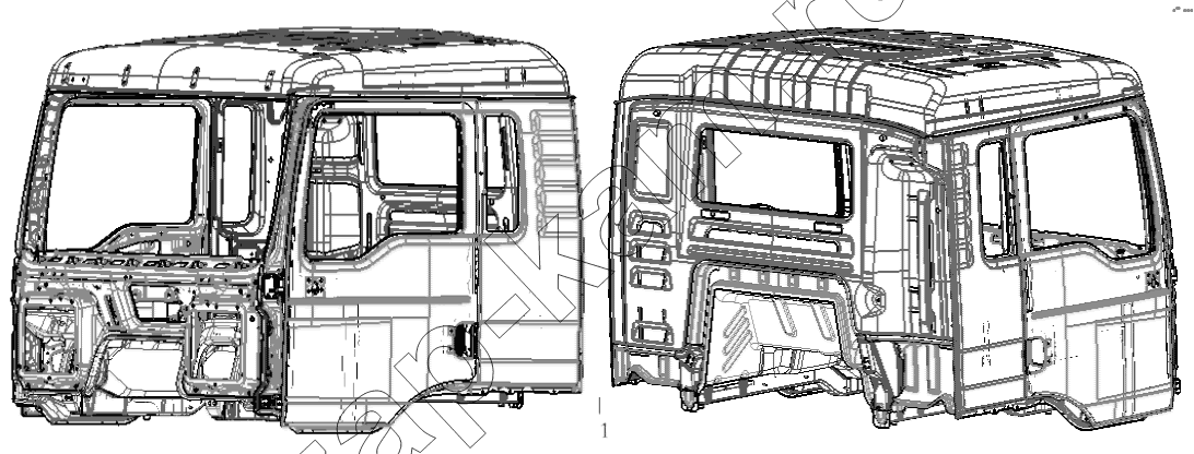 Схема/чертеж: NEW M3000 CAB BODY / Shaanxi Shacman SX3316HT406C