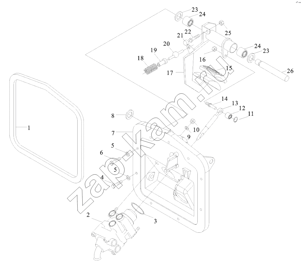 Схема/чертеж: SERVE BRAKE CONTROL DEVICE / Shaanxi Shacman SX3316HT406C