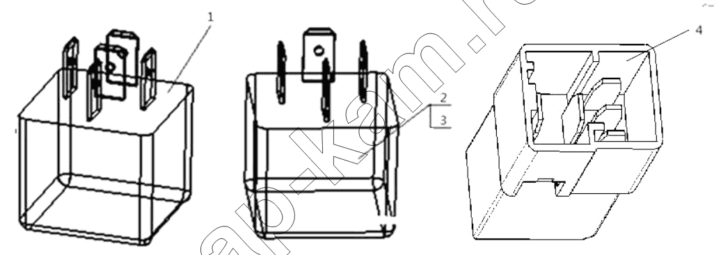 Схема/чертеж: RELAY / Shaanxi Shacman SX3316HT406C