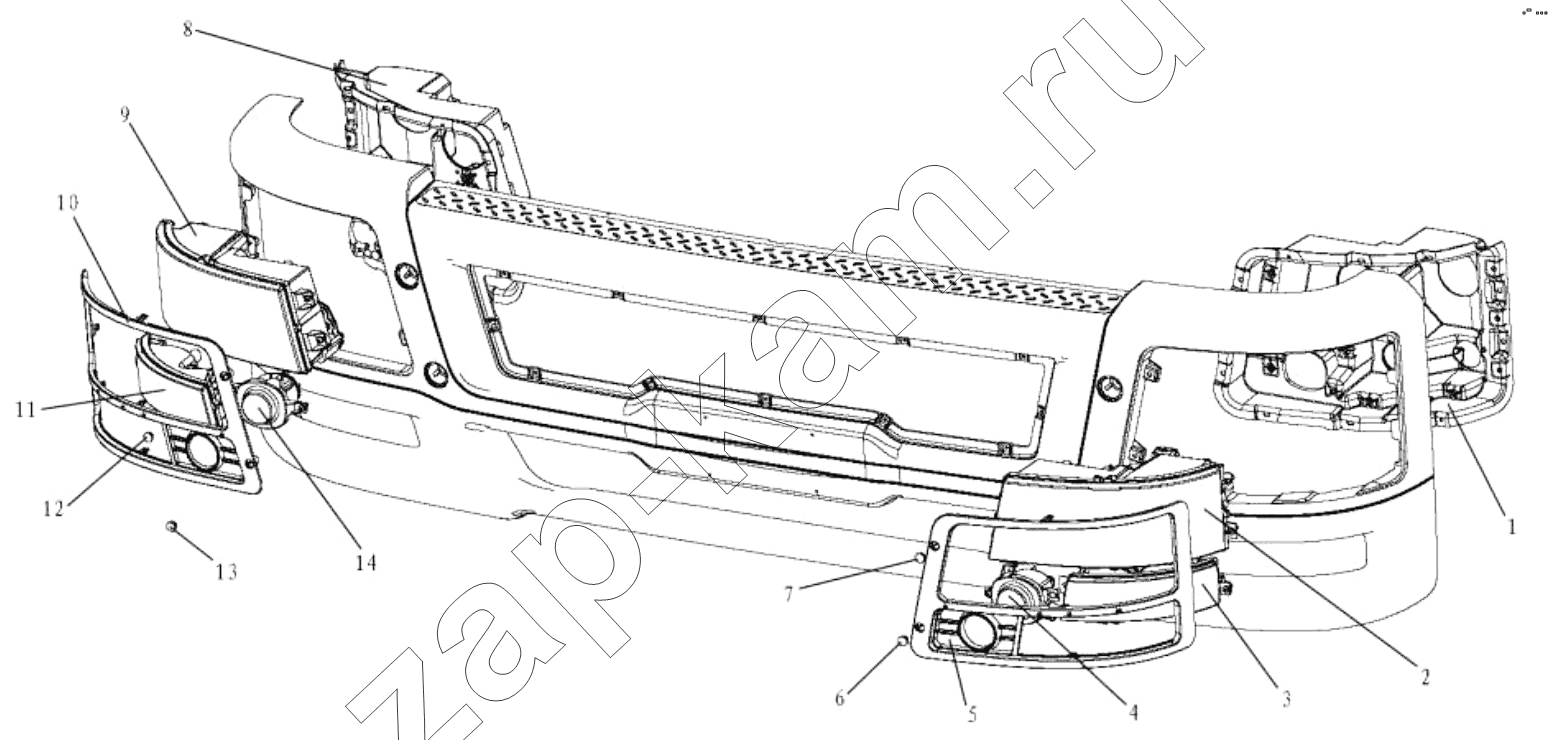 Схема/чертеж: HEADLAMPS WITH FLASHER / Shaanxi Shacman SX3316HT406C