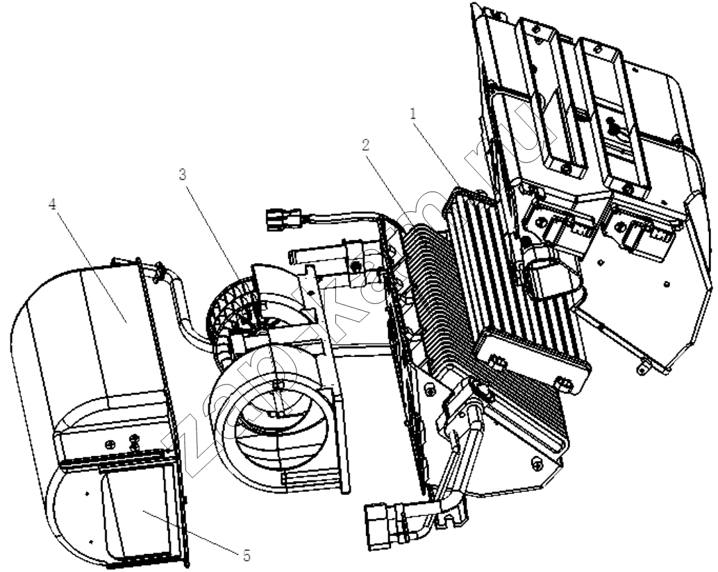 Схема/чертеж: AIR CONDITIONER BODY / Shaanxi Shacman SX3316HT406C
