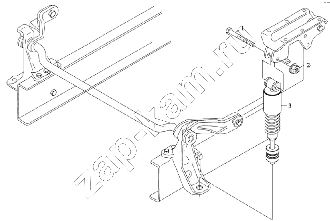 Схема/чертеж: FRONT BEARING SPRING / Shaanxi Shacman SX3316HT406C