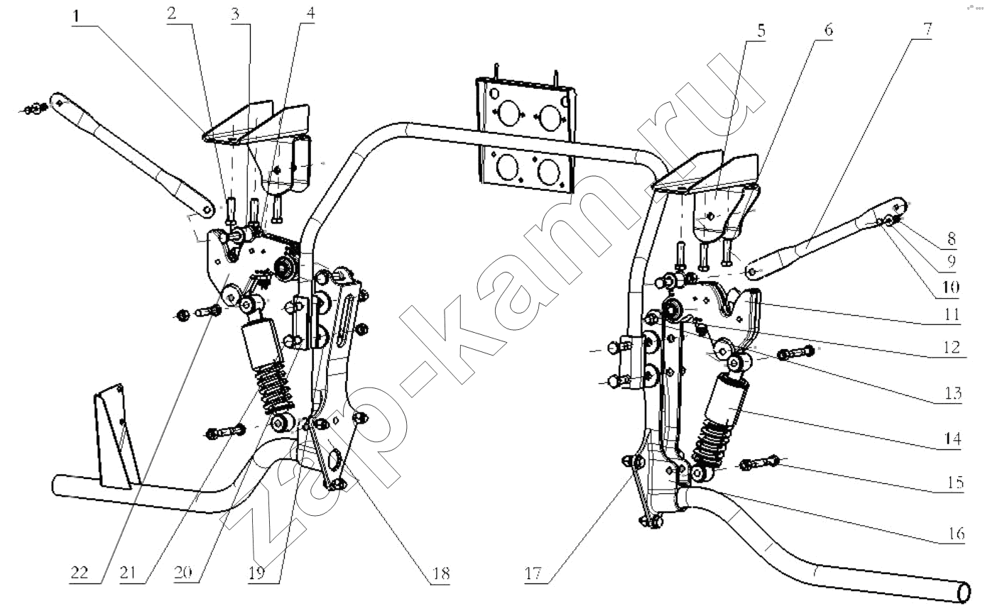 Схема/чертеж: CAB LOCKING DEVICE / Shaanxi Shacman SX3316HT406C