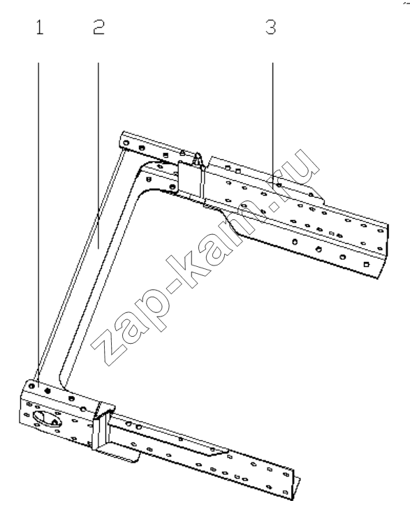Схема/чертеж: FRAM FRONT ACCESSORY / Shaanxi Shacman SX3316HT406C