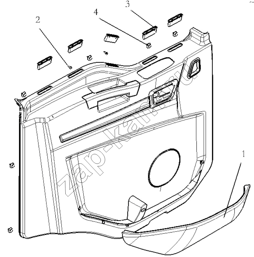 Схема/чертеж: LEFT DOOR INNER PANEL ASSEMBLY / Shaanxi Shacman SX3316HT406C