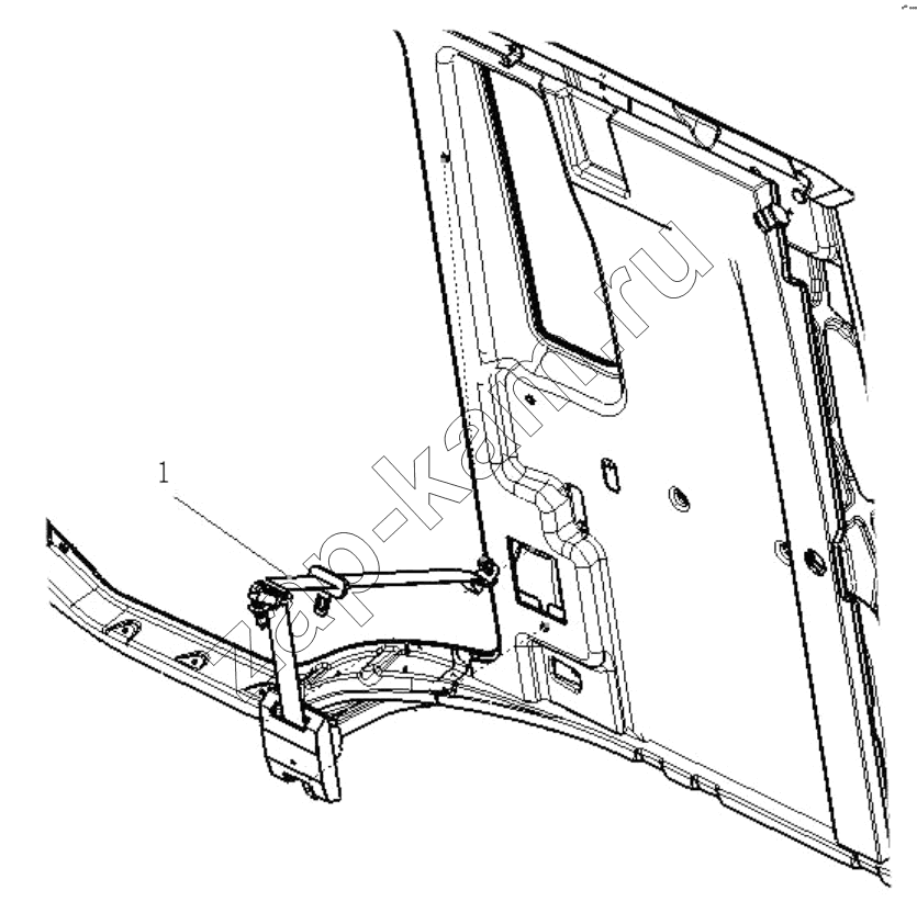 Схема/чертеж: SAFETY BELT / Shaanxi Shacman SX3316HT406C