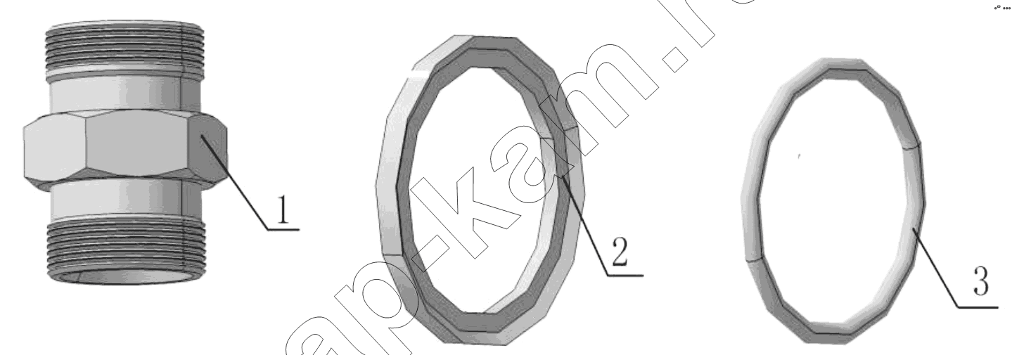 Схема/чертеж: CONNECTING PARTS, LINE & NIPPLE JOINT / Shaanxi Shacman SX3316HT406C